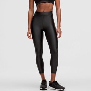 Lululemon Satin Shine high rise Blackend Pine color High-Waisted Leggings